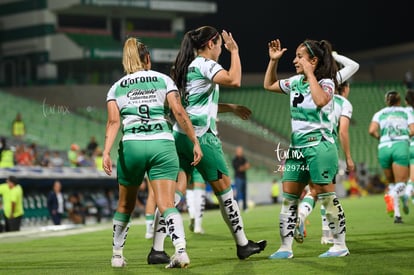 Gol, María Yokoyama, Alexia Villanueva, Cinthya Peraza | Santos Laguna vs Puebla Liga MX femenil