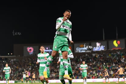 Festejo del gol de Harold, Harold Preciado | Guerreros del Santos Laguna vs Pumas UNAM J2 C2023 Liga MX