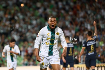 festejo de gol, Harold Preciado | Santos vs Pumas UNAM