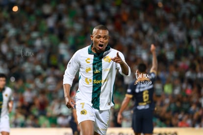 festejo de gol, Harold Preciado | Santos vs Pumas UNAM