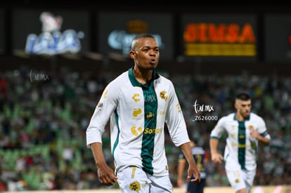 festejo de gol, Harold Preciado | Santos vs Pumas UNAM