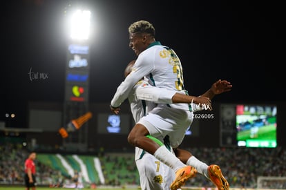 festejo de gol, Emerson Rodríguez | Santos vs Pumas UNAM