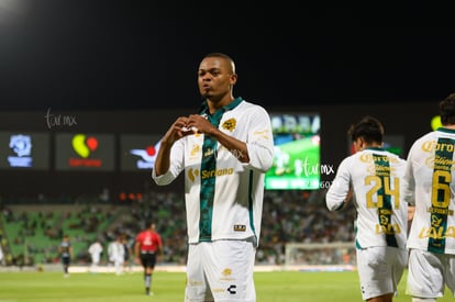 festejo de gol, Harold Preciado | Santos vs Pumas UNAM