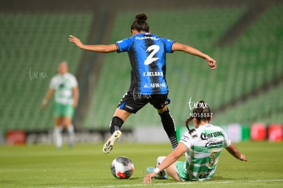 Natalia Miramontes, Fátima Delgado | Santos vs Querétaro femenil