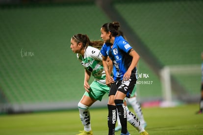 Fátima Delgado, Priscila Padilla | Santos vs Querétaro femenil