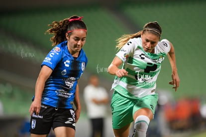 Priscila Padilla, Karla García | Santos vs Querétaro femenil