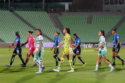 Katia Estrada, Karol Contreras, Alexxandra Ramírez | Santos vs Querétaro femenil