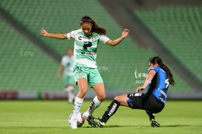 Michel Ruiz, Claudia Anguiano | Santos vs Querétaro femenil