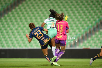 Juelle Love, Jana Gutiérrez, Mariángela Medina | Santos vs Tigres femenil