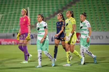 Karol Contreras, Natalia Miramontes, Alexxandra Ramírez | Santos vs Tigres femenil