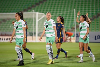 María Yokoyama, Priscila Padilla, Lia Romero | Santos vs Tigres femenil