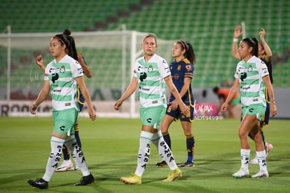 María Yokoyama, Priscila Padilla, Lia Romero | Santos vs Tigres femenil