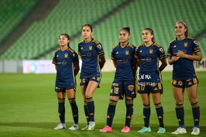 Natalia Villarreal, Belén Cruz, Cristina Ferral, Maricarmen | Santos vs Tigres femenil