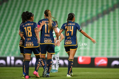 Lydia Rangel, Belén Cruz, Maricarmen Reyes | Santos vs Tigres femenil