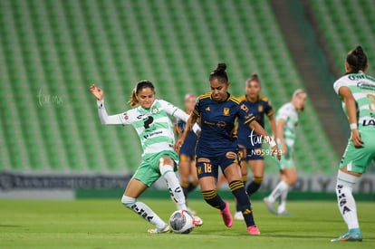 Belén Cruz, Stephanie Soto | Santos vs Tigres femenil