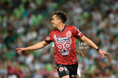 festejo de gol Lucas, Lucas Rodríguez | Santos Laguna vs Xolos de Tijuana J11