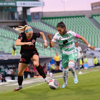 Angelina Hix, Alexxandra Ramírez | Santos vs Tijuana femenil