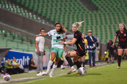 Michel Ruiz, Angelina Hix | Santos vs Tijuana femenil