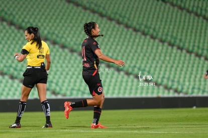 Festejo de gol, Sanjuana Muñoz | Santos vs Tijuana femenil