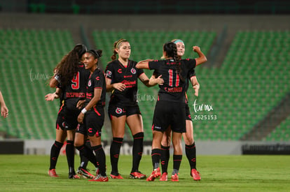 Festejo de gol, Sanjuana Muñoz | Santos vs Tijuana femenil