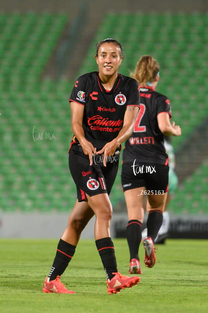 Festejo de gol, Sanjuana Muñoz | Santos vs Tijuana femenil