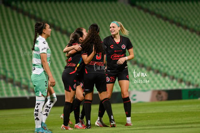 festejo de gol, Angelina Hix | Santos vs Tijuana femenil