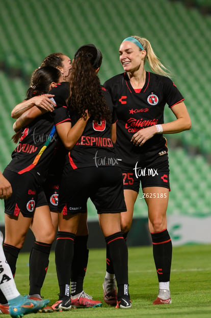 festejo de gol, Angelina Hix | Santos vs Tijuana femenil