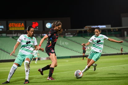 Michel Ruiz, Arlett Tovar, Mariana Munguía | Santos vs Tijuana femenil