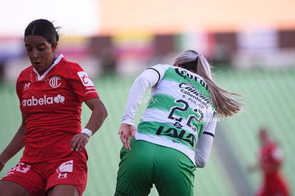 Sheila Pulido, Vanessa Penuna | Santos vs Toluca J10 C2023 Liga MX femenil