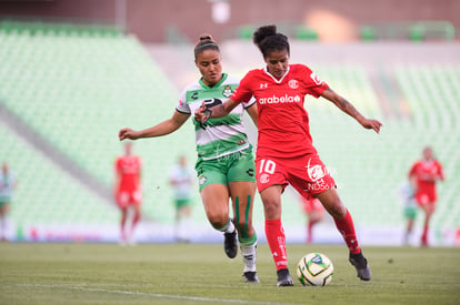 Alexia Villanueva, Brenda Da Graca | Santos vs Toluca J10 C2023 Liga MX femenil