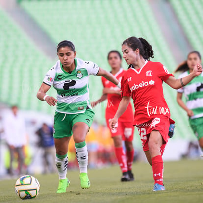 Brenda León, Patricia Jardón | Santos vs Toluca J10 C2023 Liga MX femenil