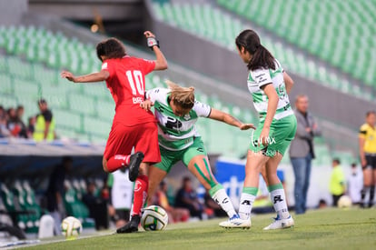 Alexia Villanueva, Brenda Da Graca | Santos vs Toluca J10 C2023 Liga MX femenil