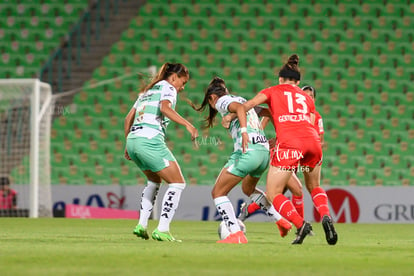 Michel Ruiz, Natalia Gómez Junco, Brenda López | Santos vs Toluca  femenil