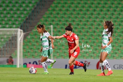 Natalia Gómez Junco, Brenda López | Santos vs Toluca  femenil