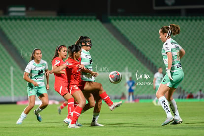 Lia Romero, Luisa De Alba, Jazmín López | Santos vs Toluca  femenil