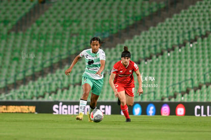 Cynthia Rodríguez, Natalia Gómez Junco | Santos vs Toluca  femenil