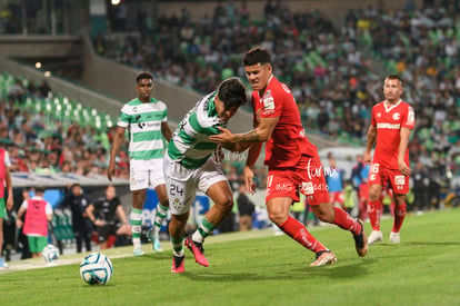 Maximiliano Araújo, Diego Medina | Santos vs Toluca J7 C2023 Liga MX