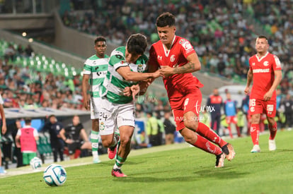 Maximiliano Araújo, Diego Medina | Santos vs Toluca J7 C2023 Liga MX