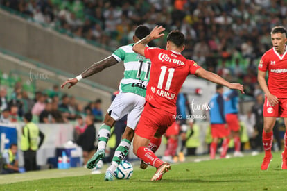 Emerson Rodríguez, Maximiliano Araújo | Santos vs Toluca J7 C2023 Liga MX