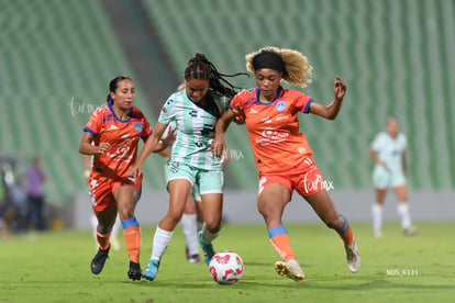 Kimberli Gómez, Olga Massombo | Santos Laguna vs Mazatlán FC femenil