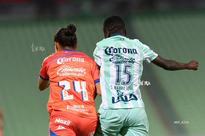 Gabriela Álvarez, Sandra Nabweteme | Santos Laguna vs Mazatlán FC femenil