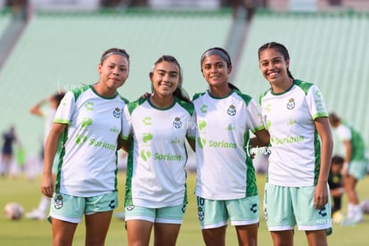 Mereli Zapata, Ailin Serna, Nadia Jiménez, Marianne Martínez | Santos Laguna vs Puebla femenil