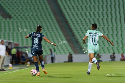 Mayra Santana, Barbara Murillo | Santos Laguna vs Puebla femenil