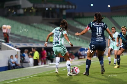 Michel Ruiz, Dulce Martínez | Santos Laguna vs Puebla femenil