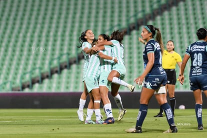 celebran gol | Santos Laguna vs Puebla femenil