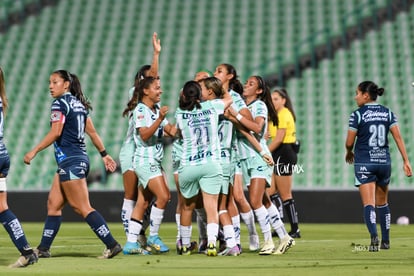 celebran gol | Santos Laguna vs Puebla femenil