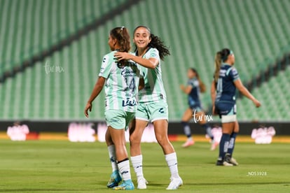 Doménica Rodríguez, Kimberli Gómez | Santos Laguna vs Puebla femenil