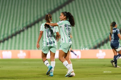 Doménica Rodríguez, Kimberli Gómez | Santos Laguna vs Puebla femenil