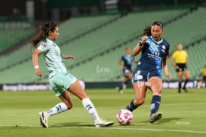 Michel Ruiz, Dulce Martínez | Santos Laguna vs Puebla femenil