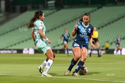 Michel Ruiz, Dulce Martínez | Santos Laguna vs Puebla femenil